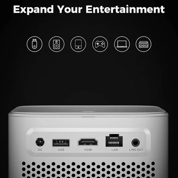 Smart Projector with Remote Control - Picture 3 of 4